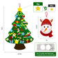 Flechllary 3ft DIY Felt Christmas Tree for Toddlers, Set Plus Snowman Advent Calendar with 33 Removable Ornaments, Wall Hanging Xmas Gift for Kids