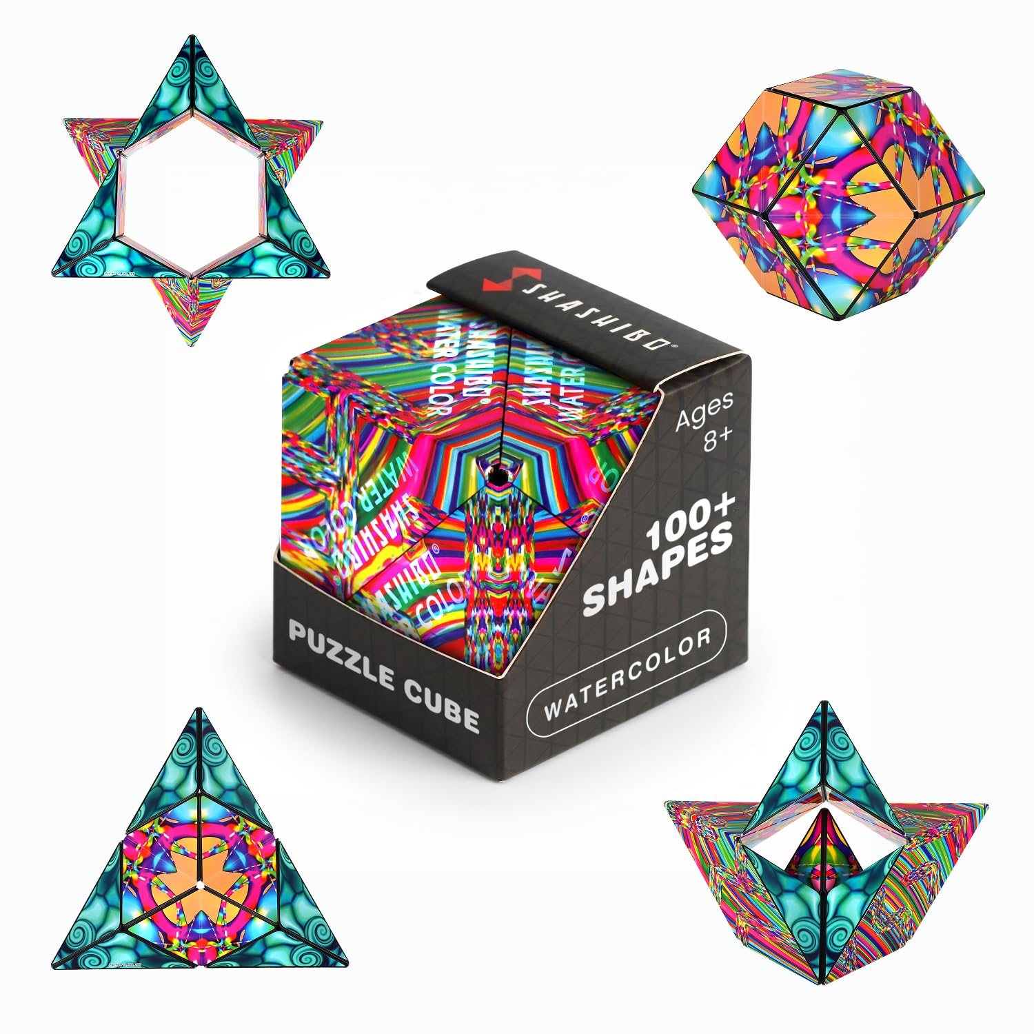 Shashibo DODECA Magnetic Puzzle Cube, Sensory Fidget Toy for Adults & Kids, Stress Relief Fidget Toy for All Ages, Cool Fidget Toys for Desk, Shape