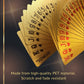 Magic Kiss Waterproof Gold and Silver Foil Poker Playing Cards, Deck of Plastic Playing Cards Gift (3 Decks/Gold + Silver + Black)