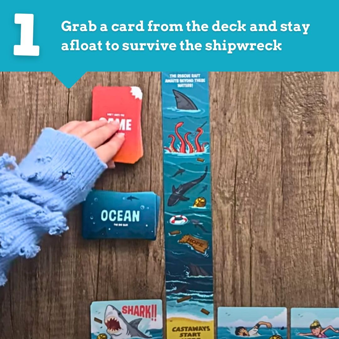 Ridley's Games: Selfish- Shipwrecked Edition Card Game | Easy to Play Party Game for Groups | Ideal for 2-5 Players | Makes a Great Gift Idea | Watch