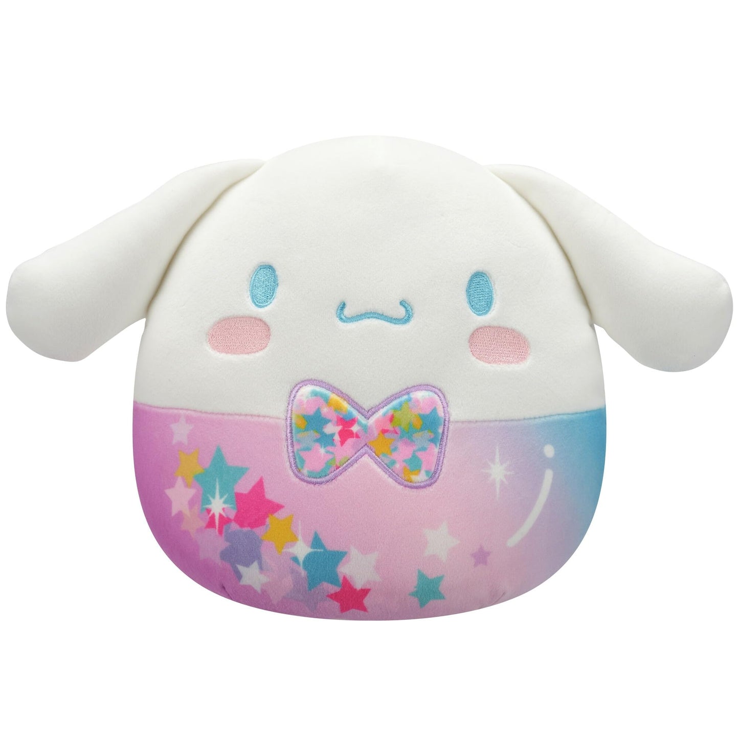 Squishmallows Hello Kitty and Friends Cinnamoroll Plush, 8 Inch, Stars and Bowtie Design