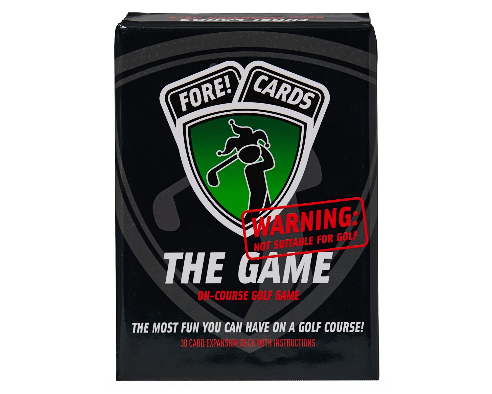 Fore! Cards On-Course Golf Game - 30 New Playing Cards to Add Fun to Your Next Golf Round - Great Gift for Golfers - Not Suitable for Golf Expansion