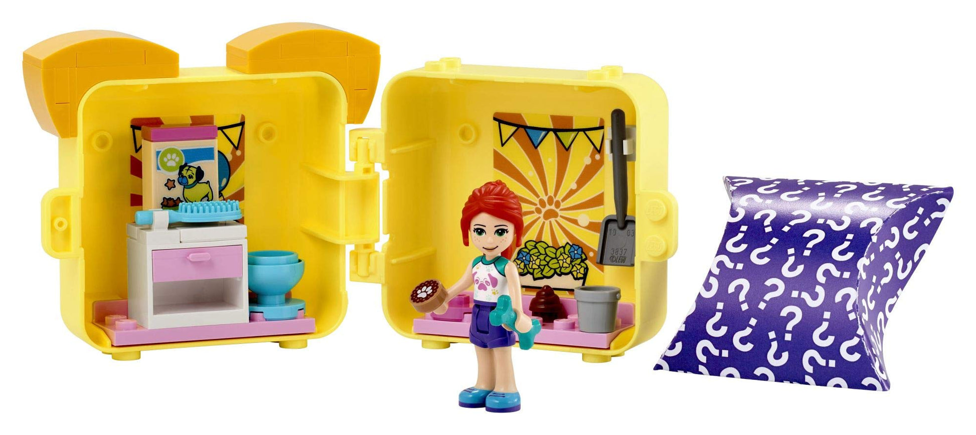 LEGO Friends Mia’s Pug Cube 41664 Building Kit; Pug Toy Creative Gift for Kids with a Mia Mini-Doll Toy; Dog Toy is The Perfect Present for Kids Who