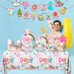 Pool Birthday Party Decoration,142Pcs Pool Party Tableware Plates,Napkins,Tablecloth Summer Flamingo Theme Table Decoration for Beach Birthday,Baby