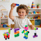 HSDAV 200 Pcs Math Linking Cubes - 10 Colors Connecting Counting Snap Blocks, Math Manipulatives for Early Math & Construction, Educational Toy