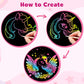 ZMLM Scratch Paper Art-Crafts Gift: 2 Pack Rainbow Notebooks Supplies Toys Easter Basket Stuffers for 3 4 5 6 7 8 9 10 Years Old Girls and Boys Kids