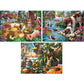 Bits and Pieces - Value Set of Three Large 300 Piece Jigsaw Puzzles for Adults - Puppy Collection Jigsaw Puzzles by Artist Larry Jones, Completed