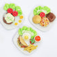 Set 3 Dollhouse Miniature Food Taco,Hamburg Steak and Burger Kitchen Food Accessories Dollhouse Miniature