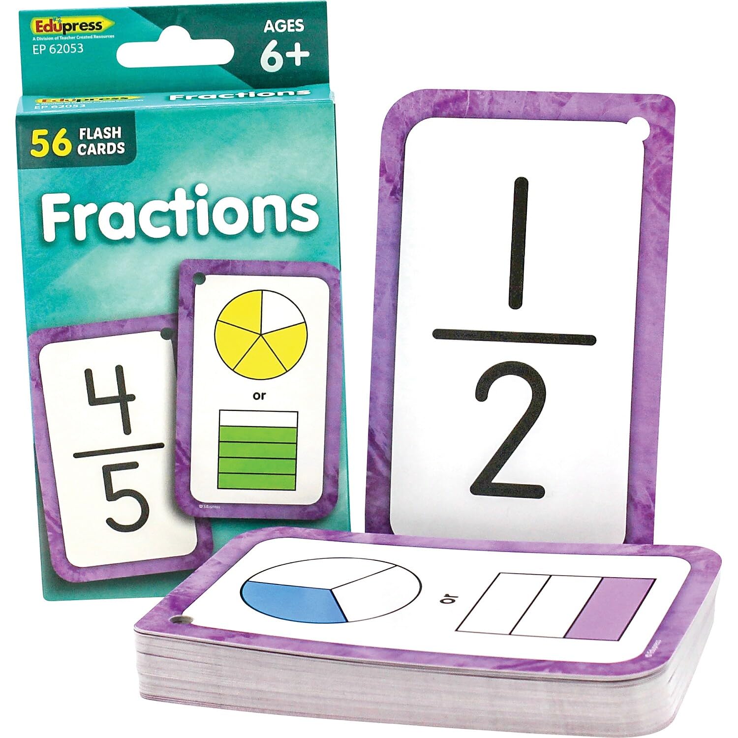 Teacher Created Resources Fractions Flash Cards (EP62053)