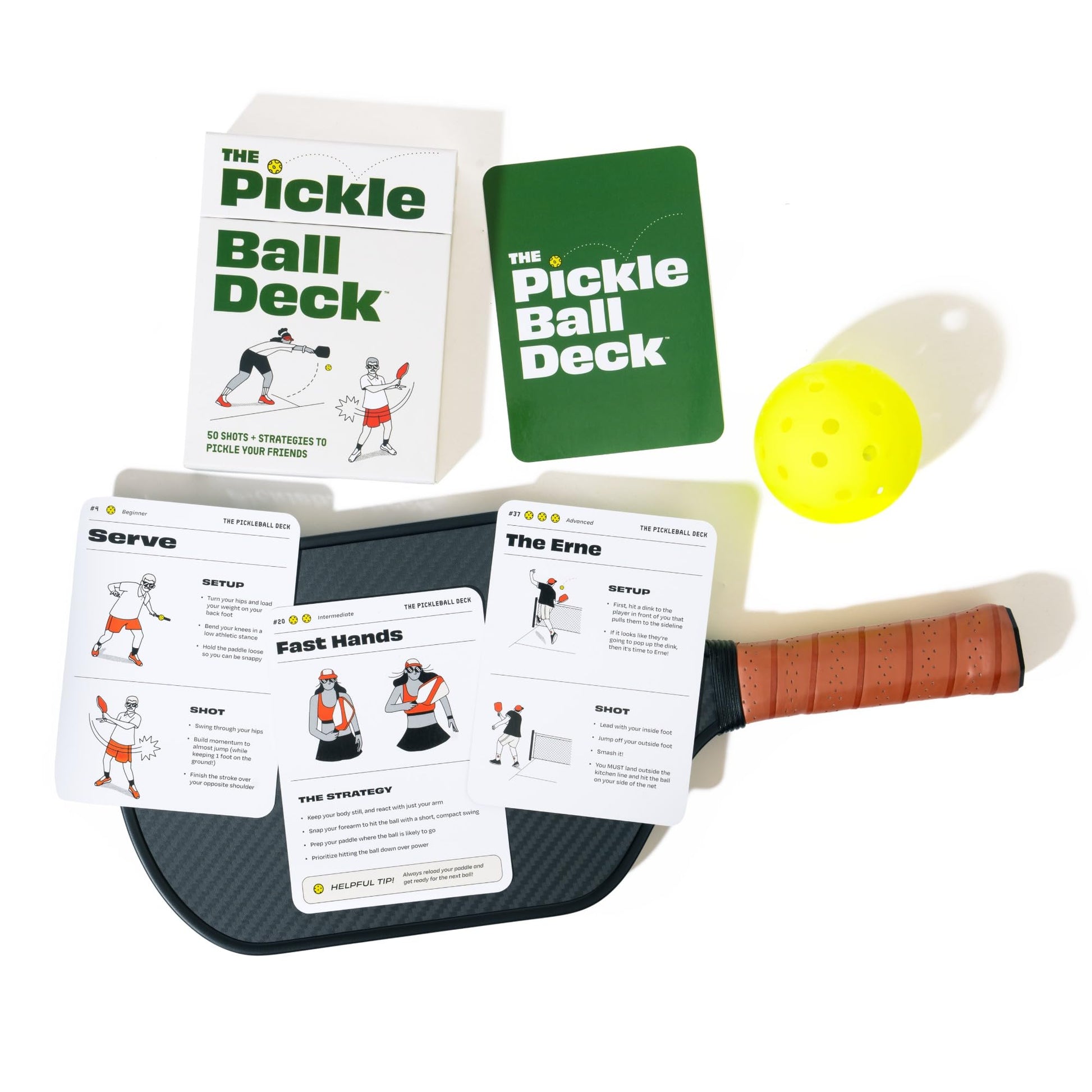 The Pickleball Deck | 50 Shots + Strategy Cards | Pickleball Gifts