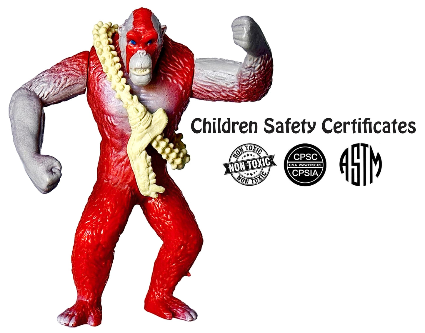 TwCare Set of 6 Monster x Kong: The New Empire, Dinosaur Dragon Toys Action Figures, Evolved Basic Exquisite Battle Roar B.E.A.S.T. Glove Shimo Frost