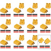 XT30 Connectors XT30 Female and Male Connector Plugs with 2 Pieces Shrink Tubing for RC Car/Boat/LiPo Battery