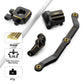 TEIRAY Trx4m Upgrades Brass Knuckle Steering Blocks and Caster Blocks C-Hubs, Steering Links,Front Rear Axle Diff Covers for Traxxas TRX4M 1/18