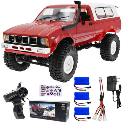 LEOSO WPL C24 1/16 Scale 4x4 RC Rock Crawler,RC Crawlers RC Truck - RTR Off-Road Truck with 2.4GHz Remote Controller, All-Terrain car for 14 Years
