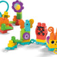 MEGA BLOKS Fisher-Price Toddler Building Blocks Toy Set, Move ‘n Groove Caterpillar Train with 24 Pieces, Ages 1+ Years