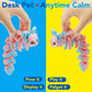 Maxdecoer 3D Printed Candy Fox, 8" Flexible Articulated Animal Figure, Desk Fidget Toy for Stress Relief, Cute Office Decor Gift
