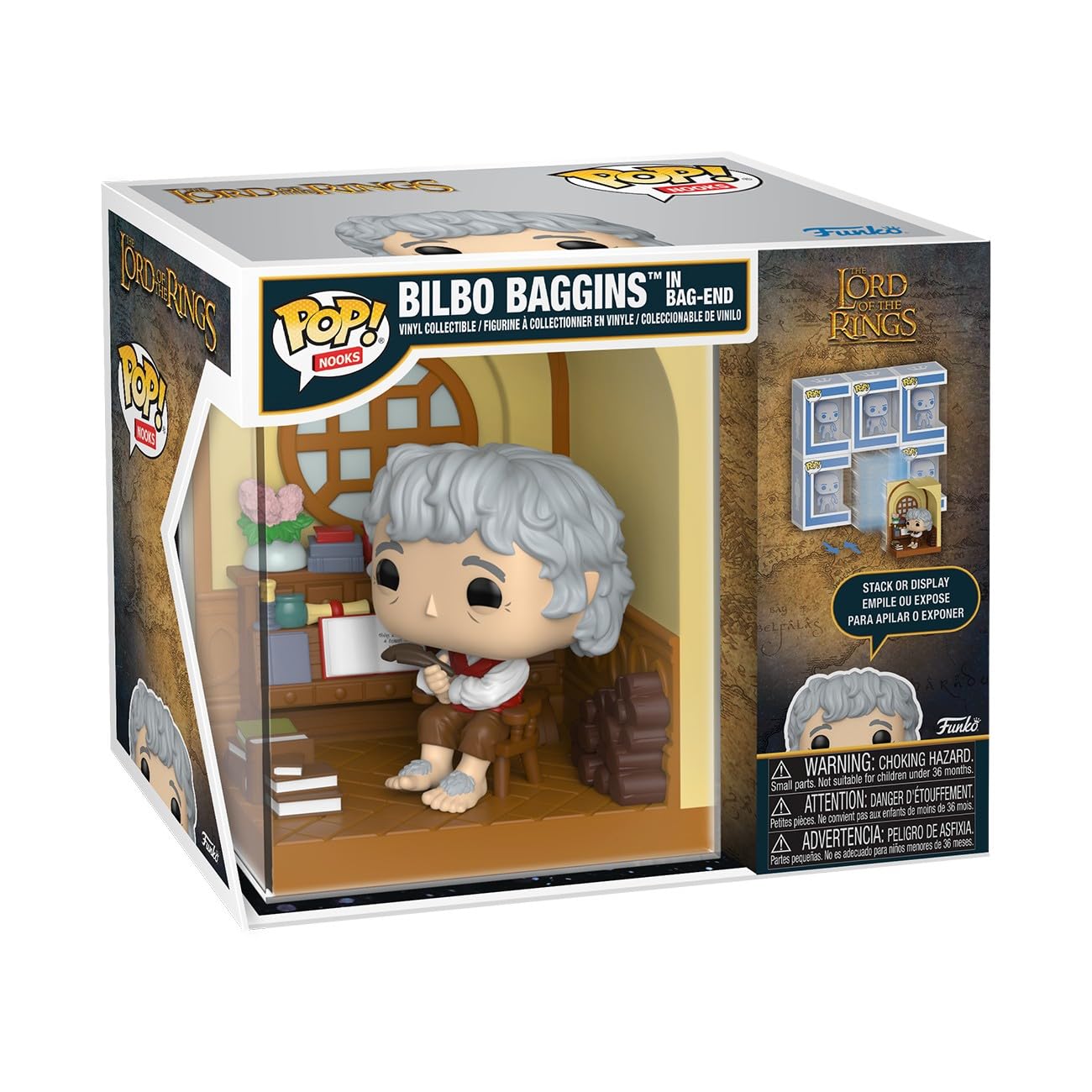Funko Pop! Nooks: The Lord of The Rings - Bilbo Baggins in Bag-End - Collectable Vinyl Vigure - Gift Idea - Official Merchandise - Toys for Kids &