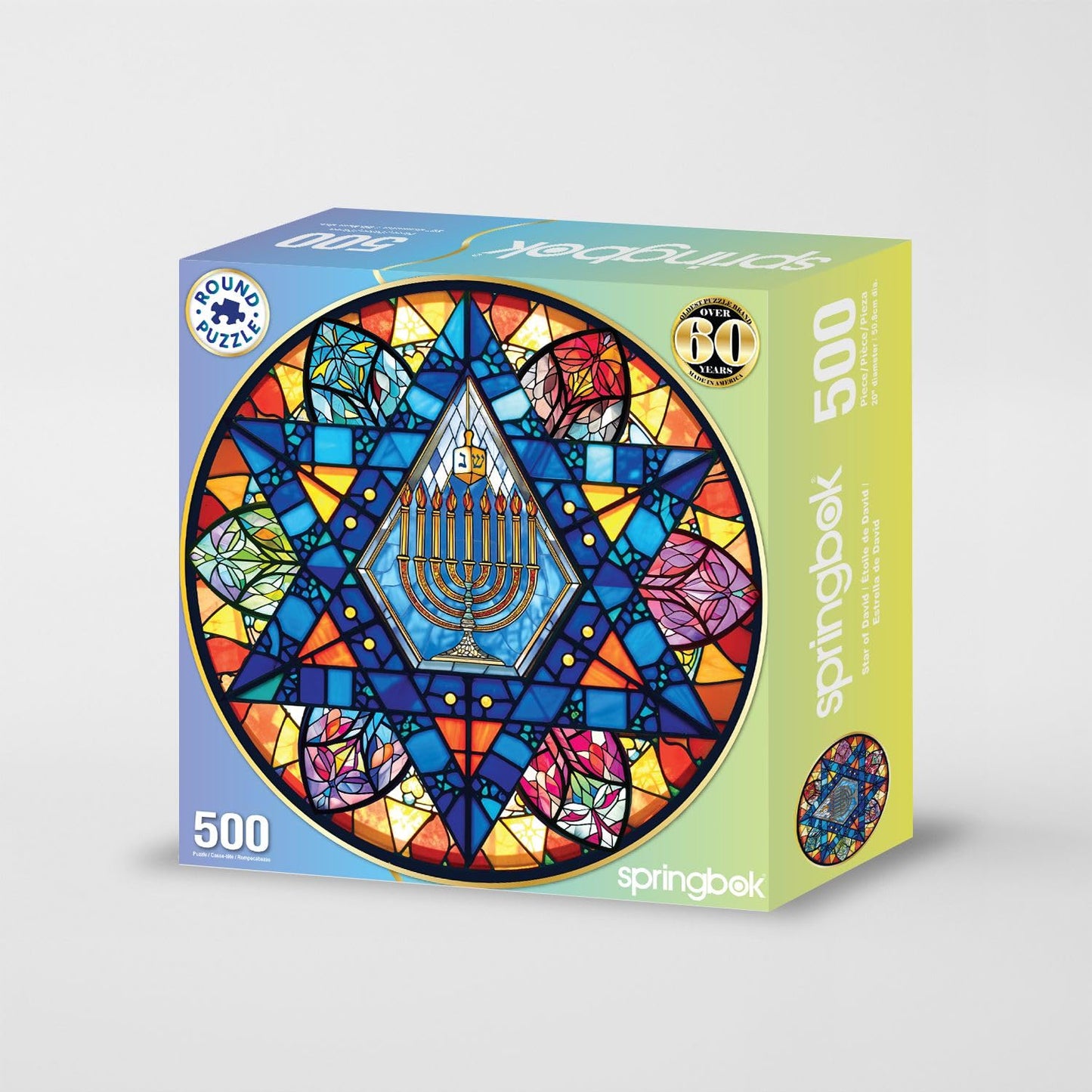 Springbok Star of David 500 Piece Round Jigsaw Puzzle for Adults