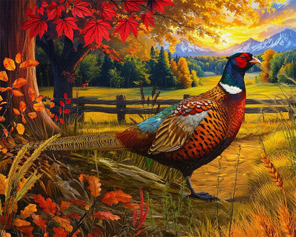 Springbok Golden Fields Pheasant 500 Piece Jigsaw Puzzle for Adults