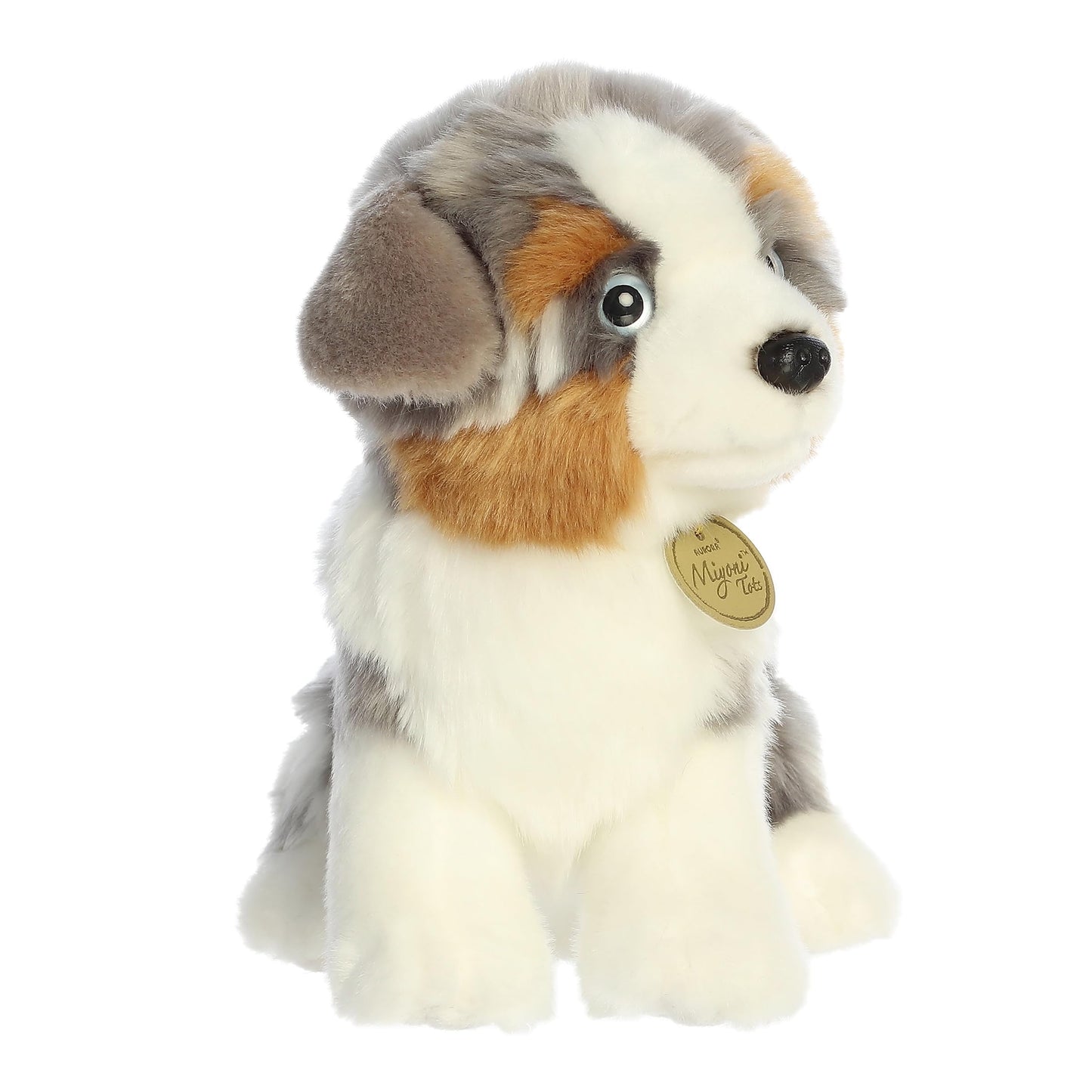 Aurora® Adorable Miyoni® Tots Australian Shepherd Pup Stuffed Animal - Lifelike Details Make a Cherished Companion - Perfect for Decorating Bedrooms