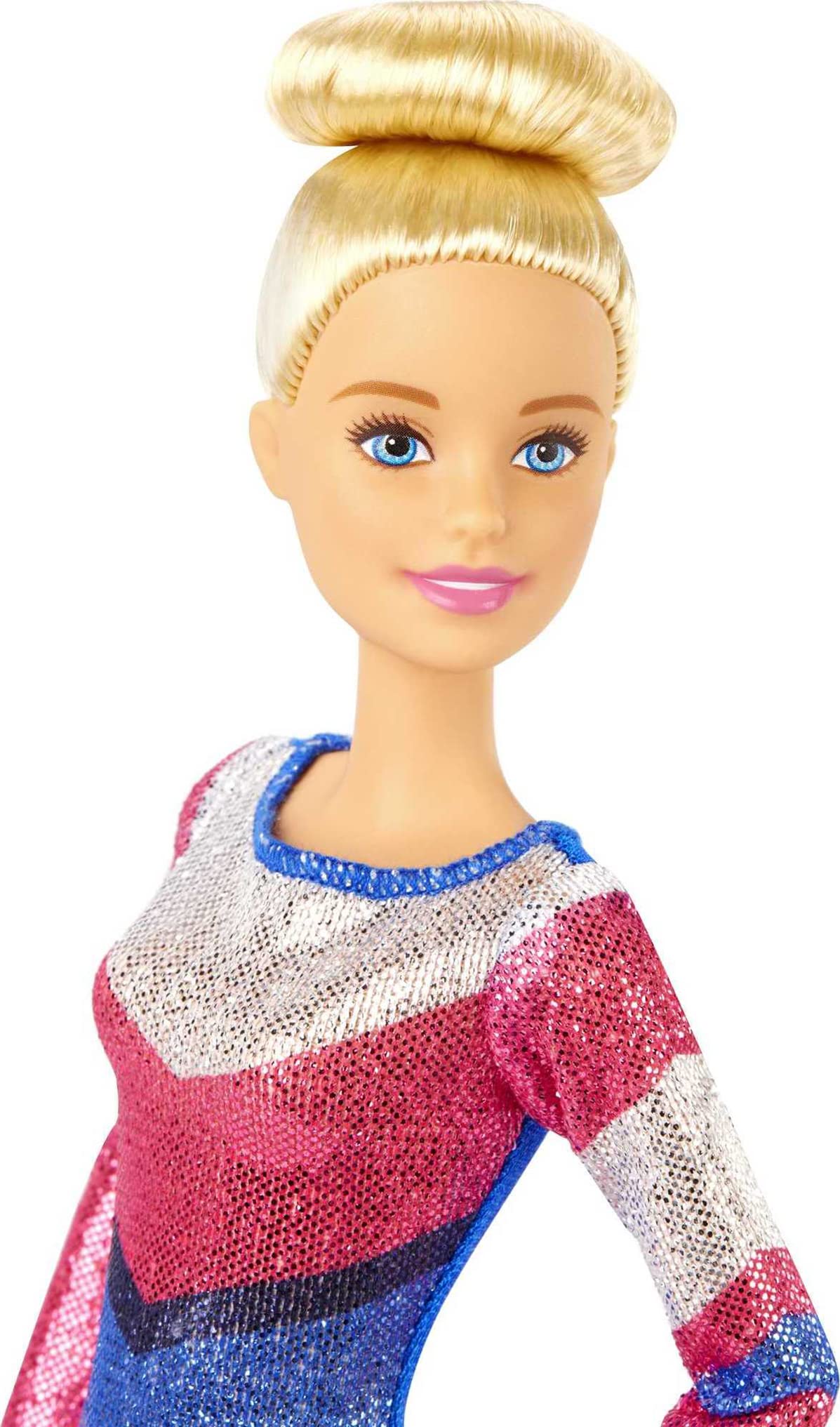 Barbie Careers Playset, Blonde Gymnast Doll with Balance Beam, Twirling Toy & 15+ Accessories Including Clothes, Hoops, Trophy & More