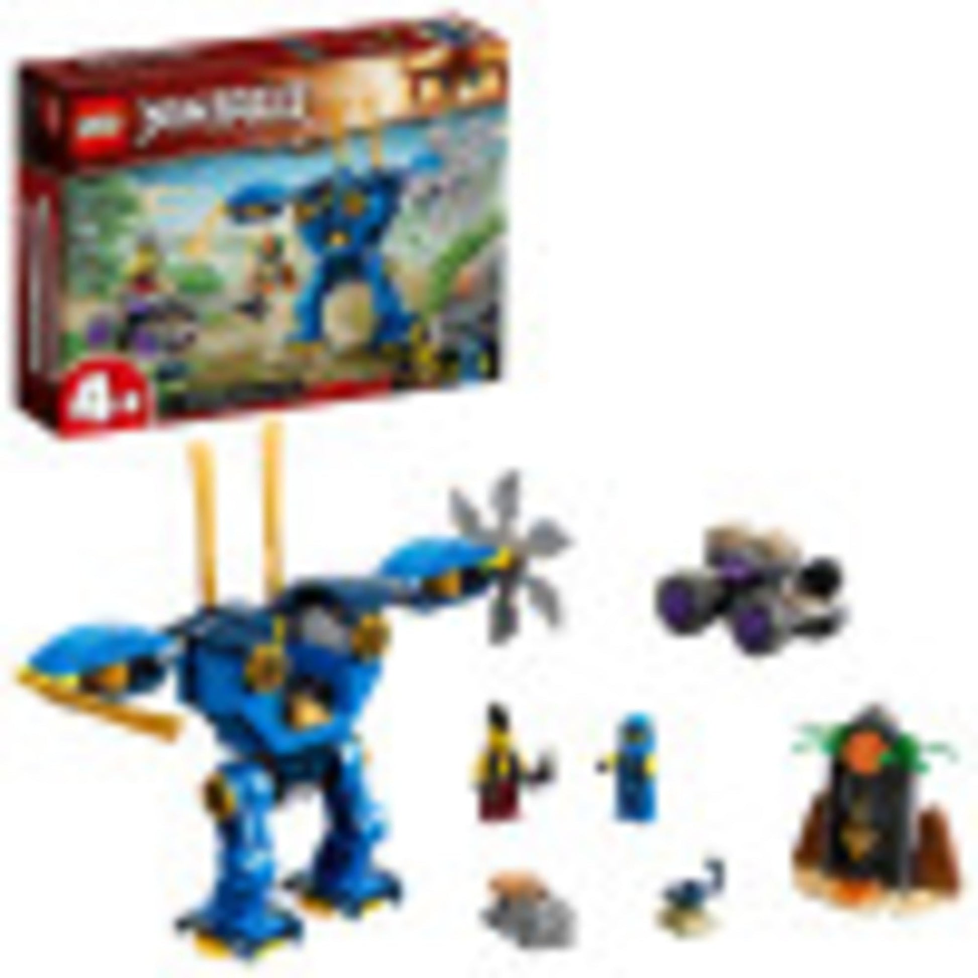 LEGO NINJAGO Legacy Jay’s Electro Mech 71740 Ninja Toy Building Kit Featuring Collectible Minifigures; Great Gift for Kids Aged 4 and Up Who Love