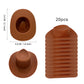 Gexolenu 20 Pcs Plastic Mini Cowboy Hat Decoration Western Cowgirl Hat Doll Hats for Dollhouse Party Decoration Boy Girl Birthday Cake Decor