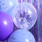 xo, Fetti Kpop Party Balloons - 24 Latex Balloons | Kpop Concert, Girl Group Party, Purple, Iridescent, Confetti, Birthday, Glam
