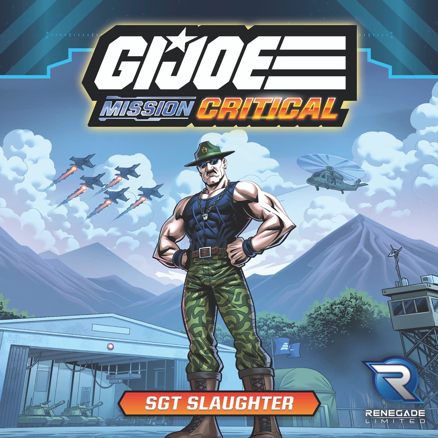 Renegade Game Studios G.I. Joe Mission Critical: SGT Slaughter Expansion Pack with Triple T Vehicle & Combat Cards for RPG Gaming