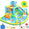 Whubefy Inflatable Bounce House Water Slide, 13 in 1 Mega Blow Up Water Park Bounce Castle - 550W Blower 2 Slides Dual Pool Jump Area Water Arche 5