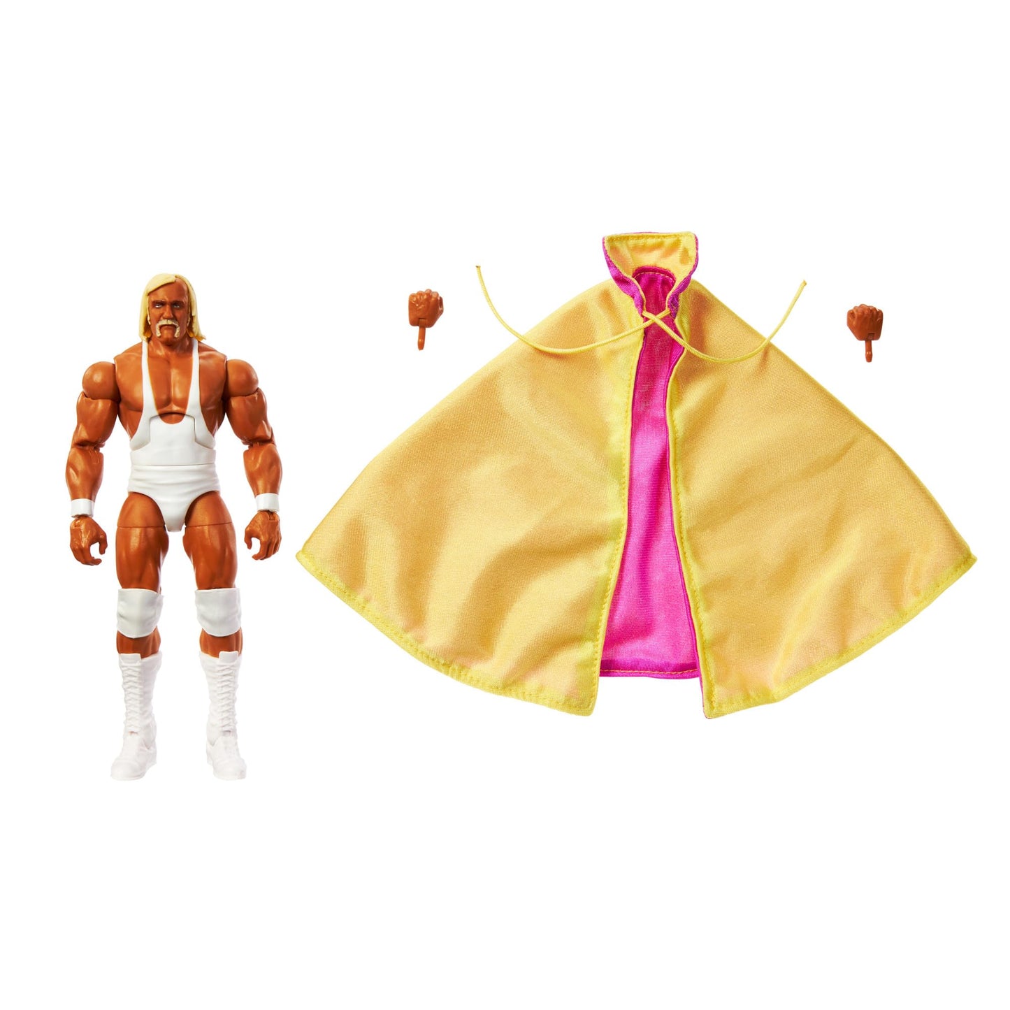 Mattel WWE Hulk Hogan Elite Legend Collection Articulated Figure, Interchangeable Hands & Accessories, Truefx Technology, 25 Joints, Collectable