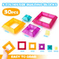 30-Piece Building Blocks Set for Kids - STEM Preschool Learning Activities Ages 3-6 Years Old, Light Table Compatible Educational Stacking Toys