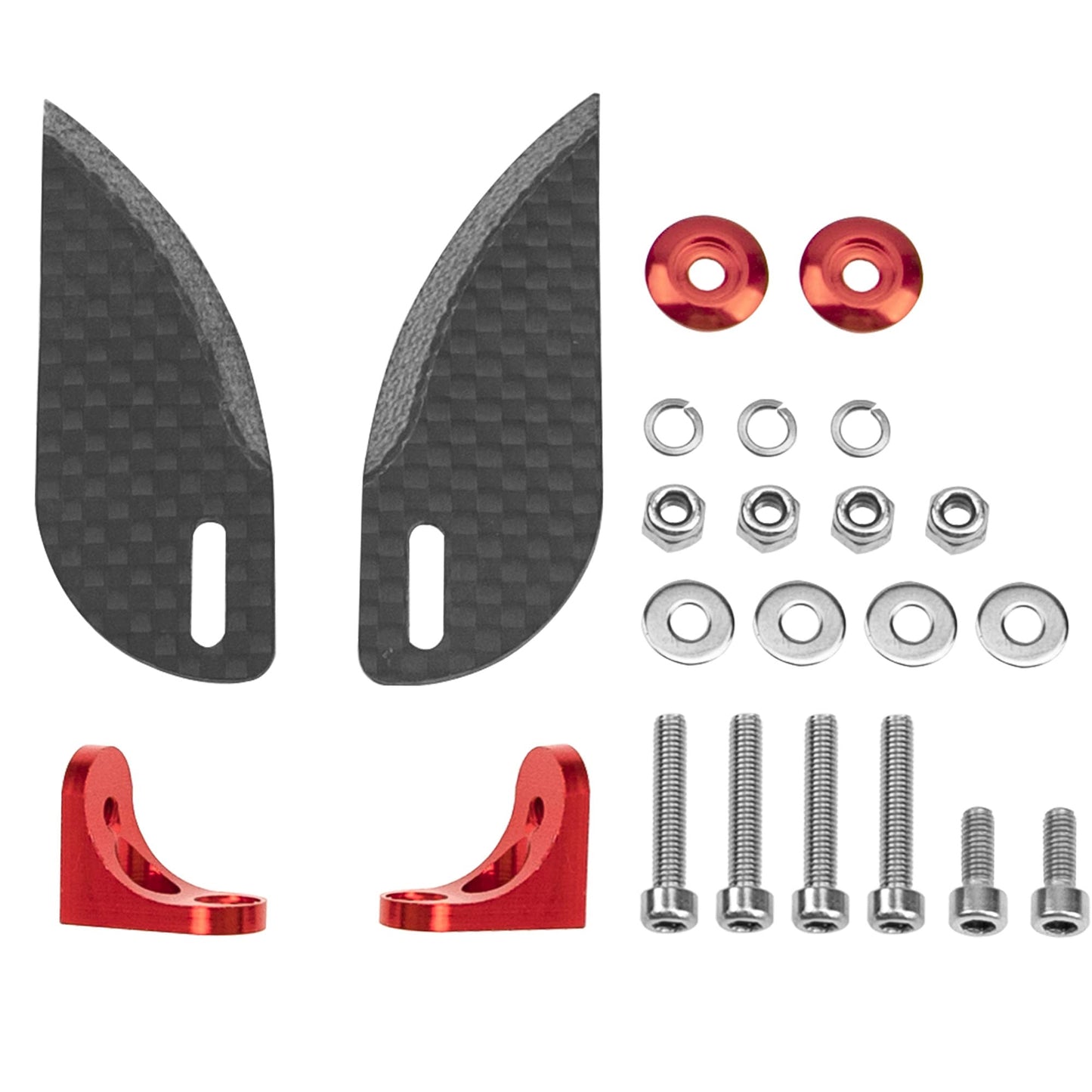 Vgoohobby Adjustable Carbon Fiber Turn Fins 55mmx 21mm RC Water Knife Fit for 60-70cm Electric Nitro Power Remote Control Boats