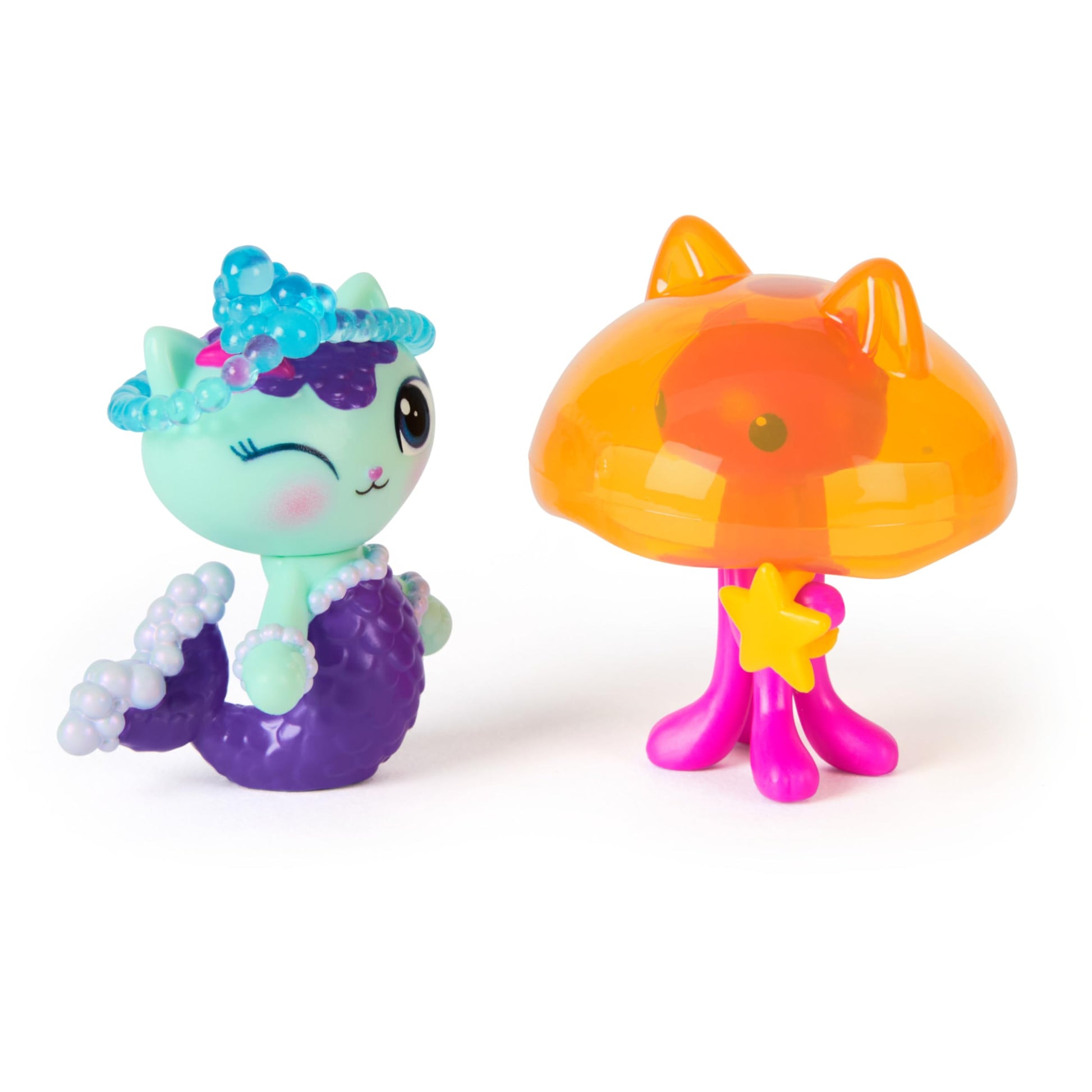 DREAMWORKS GABBY'S DOLLHOUSE: The Film - Merkatz & Kitty Jellyfish, Toy Figures with 2 Accessories, for Children from 3 Years