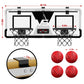 HYES Dual Shot Over The Door Mini Basketball Hoop Indoor with Scoreboard