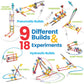 hand2mind Moving Creations with K'NEX, Book and Building Kit for Kids Ages 8-12, 9 Models & 18 Science Experiments, Explore The Science of Air