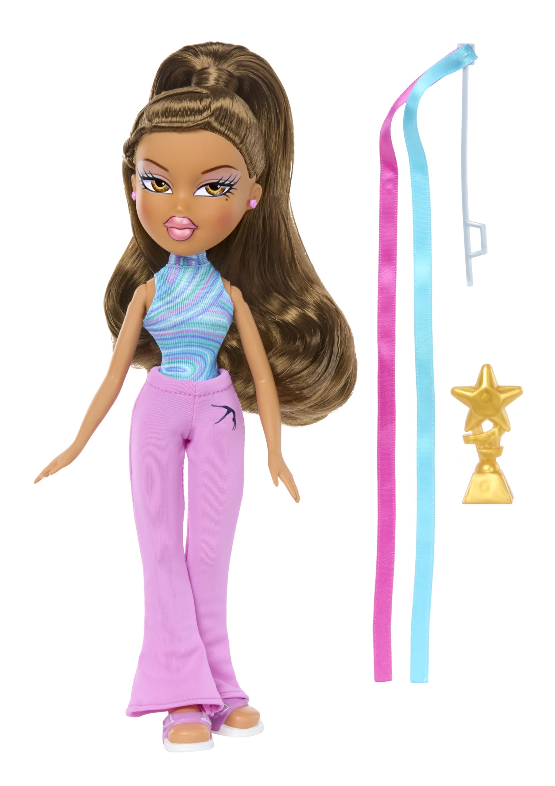 Bratz Play Sportz Yasmin Fashion Doll with Accessories, Gymnastics