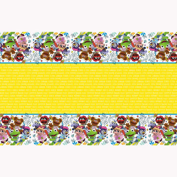Disney Muppet Babies Plastic Table Cover, 54" x 84" - 1 Count - Multicolored Table Cover, Perfect for Themed Parties & Celebrations