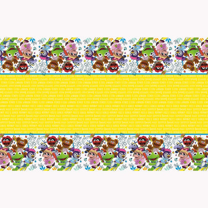 Disney Muppet Babies Plastic Table Cover, 54" x 84" - 1 Count - Multicolored Table Cover, Perfect for Themed Parties & Celebrations
