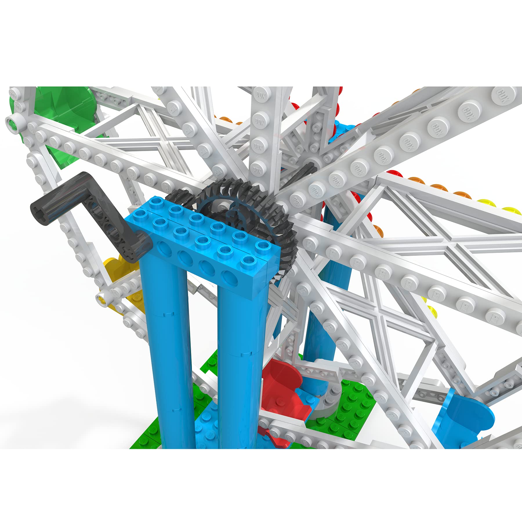 CDX Blocks: Fun Fair Ferris Wheel - 227 Pieces, Brick Building Set, Amusement Park Ride Model, Promotes STEM Learning