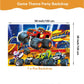 121 Pcs Monster Truck Birthday Party Supplies,Included Banner,Backdrop,Tablecloth,Plates,Balloon,Racing Car Tableware Set for Boy Truck Party