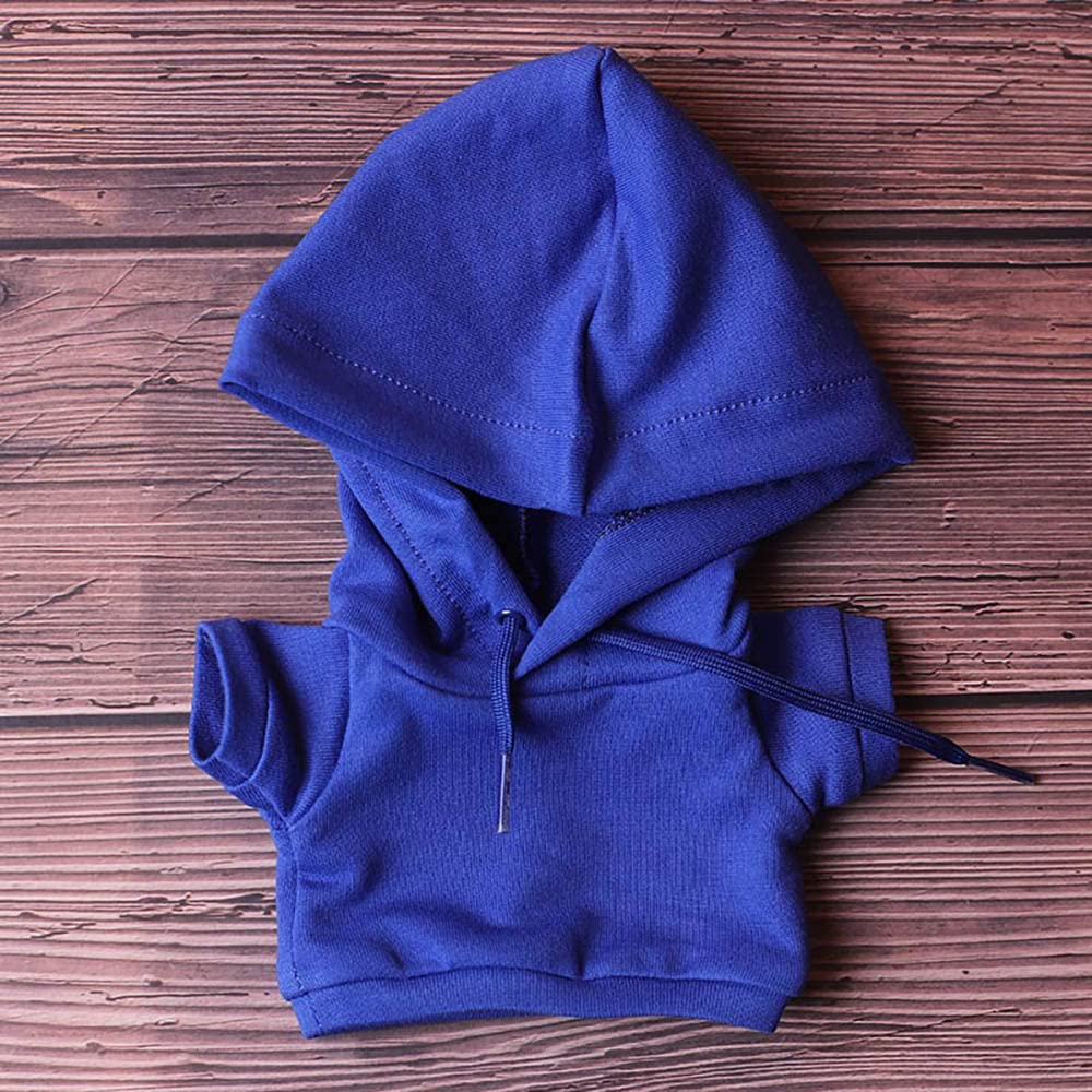 niannyyhouse 8in?20cm? Plush Doll Clothes Hoodies Without Pocket Jeans Doll Dressup (Blue)