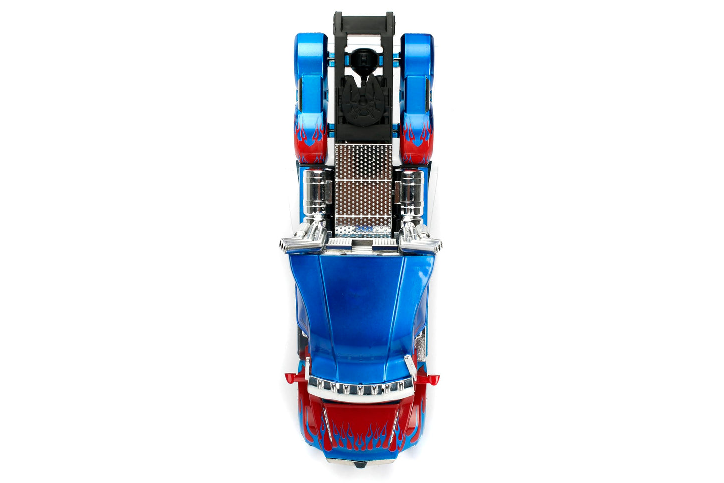 Jada Transformers The Last Knight 1:24 Optimus Prime Die-Cast Car w/Robot on Chassis, Toys for Kids and Adults