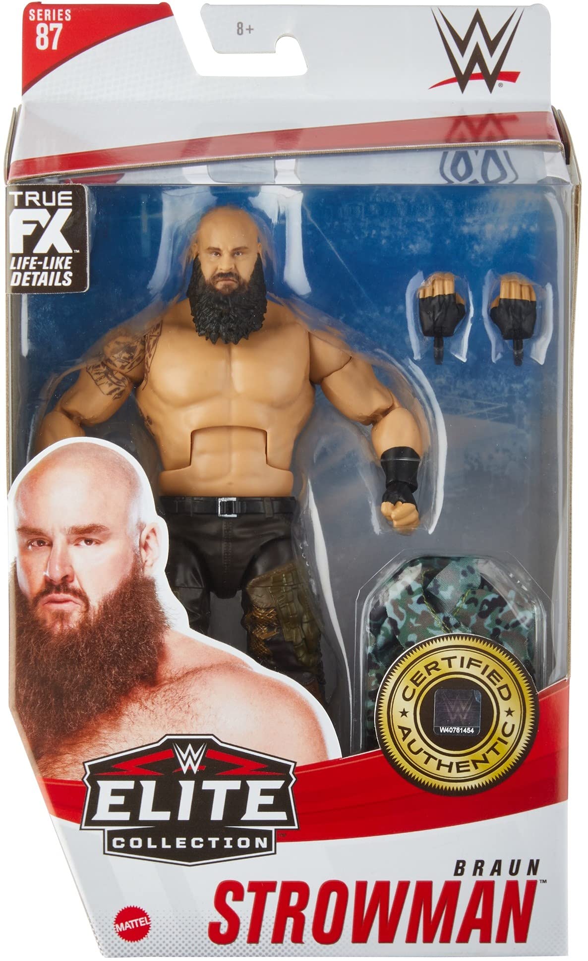 WWE MATTEL Braun Strowman Elite Collection Series 86 Action Figure 6 in Posable Collectible Gift Fans Ages 8 Years Old and Up
