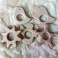 10pcs Lovely Cartoon Wood Bird Montessori Toy Pure Natural Animal Shape Beech Wooden Toys Handmade Pattern DIY Jewelry Making Necklace Pendant (Bird