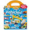 Reusable Sticker Books for Kids, Travel Removable Toddler Vehicle Sticker Books for 3 4 5 Year Old Girls Boys Birthday Gifts Educational Learning Toys