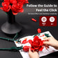 YOIUSFR Red Rose Flower Bouquet Building Set, 443 Pcs Botanical Collection Kit Artificial Flowers Blocks, Home Table Decor for Valentine's Day