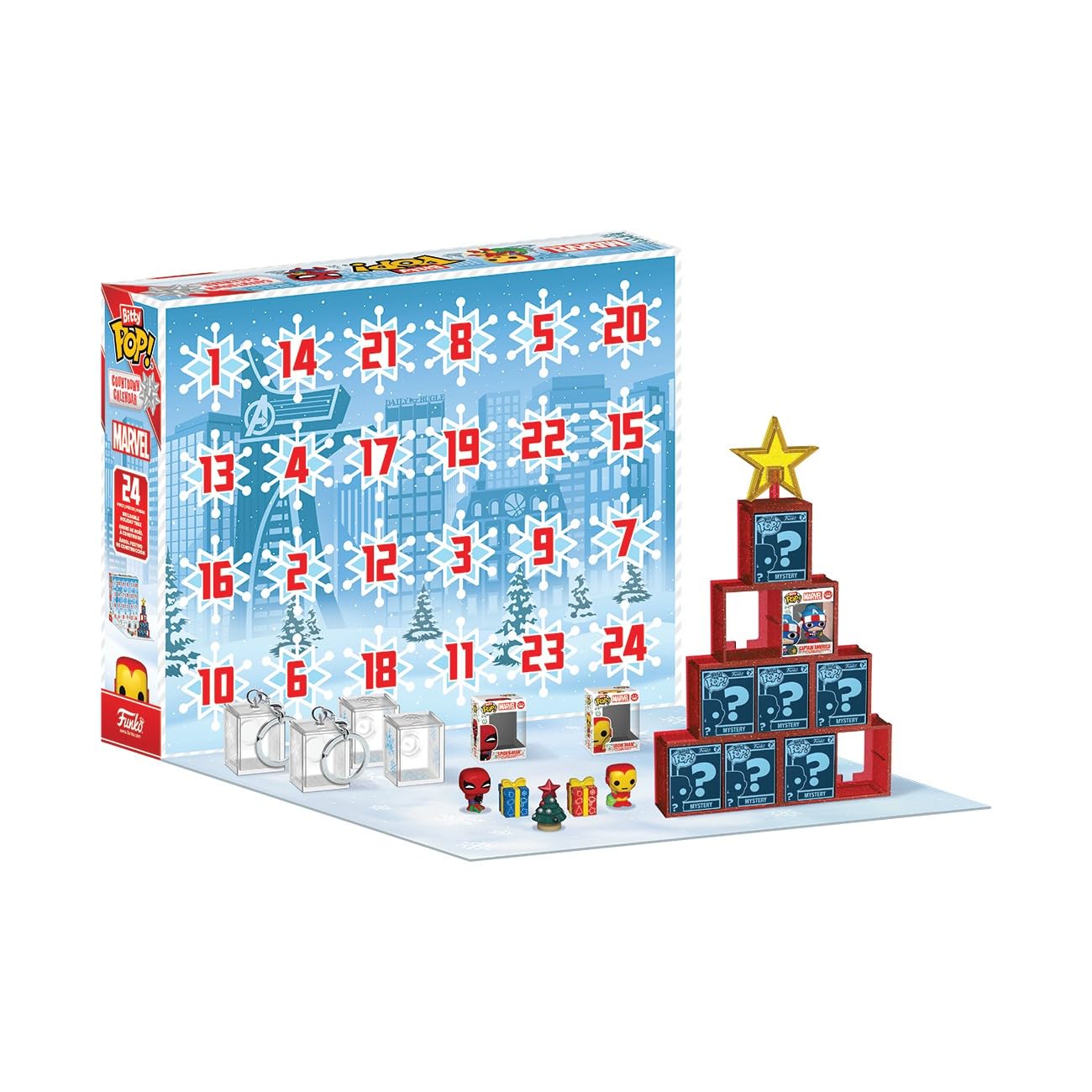 Funko Bitty POP! Advent Calendar: Marvel Comics - 24 Days