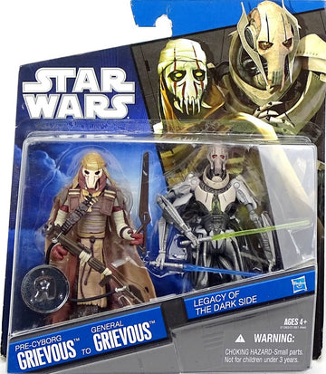 Star Wars Legacy of the Dark Side Pre-Cyborg Grievous to General Grievous Exclusive 2-Pack