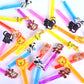 24PCS Animal Bubble Wands for Wild One Birthday Baby Shower Decorations Safari Jungle Theme Party Favors Supplies, Pinata Suffer, Goodie Bags Filler